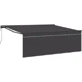 vidaXL , store enroulable anthracite, 400 x 300 cm