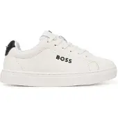 BOSS Baskets à lacets enfant en cuir et tissu
