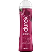Durex Gel Lubrifiant Crazy Cherry - Goût Cerise - Lubrifiant à Base d'Eau - 100 ml 100 ml Lubrifiant(S)