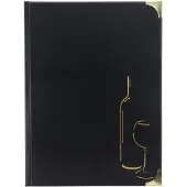 Securit Carte de boissons BASIC, A4, noire (A4)