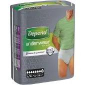 Depend SUPER L/XL pour hommes 1x9 pcs, slips élastiques, tour de hanches 95-150 cm