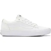 Vans Baskets Vero pour femme, en tissu et caoutchouc, de couleur blanche, avec lacets
