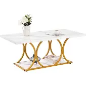 Vevor Table Basse en Faux Marbre
