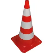 Perel Cône Rouge/Blanc - 75 Cm