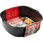 Pyrex Friteuse à air , moule métallique rectangulaire GLIDE, 22x21x7,5 cm, noir
