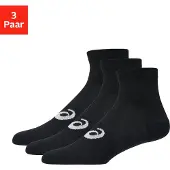 Asics unisex. 3033C299 Lot de 3 paires de chaussettes noires (S), Homewear, Sport, Coton, Multisport