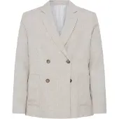 Casual Friday Veste de costume ' CFEdlund Linen ' beige chiné