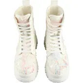 Buffalo Bottines à lacets 'Aspha Rld' bleu clair / jaune clair / rose / blanc