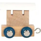Small Foot - Train de lettres en bois Polar - Wagon blanc - 12 pièces