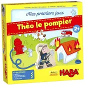 Haba Kinderspiel Feuerwehr - Théo le pompier - Jeu d'apprentissage et de mémoire