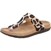 Rohde RODIGO-D : Sandales plates pour femmes, couleur marron, style décontracté
