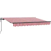 vidaXL Store rétractable rouge 250 x 200 cm Tissu
