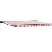 vidaXL Cadre de store rouge et blanc 500 x 300 cm