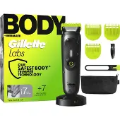 Gillette Tondeuse pour le corps et les parties intimes GilletteLabs i7 pour hommes, avec éclairage LED et technologie SkinFirst