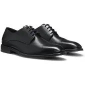 BOSS Derbies en cuir confectionnées en Italie à bout droit
