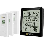 National Geographic Thermohygromètre pour 4 points de mesure