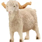 Schleich Figurine de ch?vre angora Farm World 2024 - Jouet animal de ferme cr?me, qualit? sup?rieure pour collection et jeu.