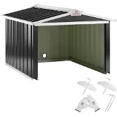 Gardebruk Garage robot tondeuse Anthracite métal 86x100x63cm