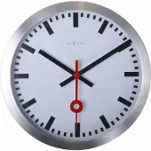 Nextime - 3998ST - Horloge Murale - 19cm - argent - Station