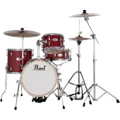 Pearl Drums MT564/C-D747 Midtown batterie 4 fûts compacte, hardware inclus (Matte Red)