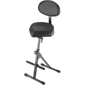 K&M 14050 Stool with Backrest Faux Leather