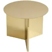 HAY Slit Table Round Ø 45 cm x H 35.5 cm | Brass