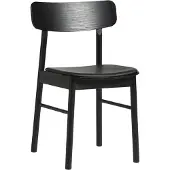Woud Soma Chaise de Salle à Manger Black|Leather