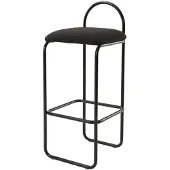 AYTM Angui High Chaise de Bar 92.5 cm | Anthracite Boucle