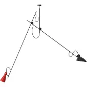 Astep VV Cinquanta Suspension Black Structure, Black and Red Reflectors