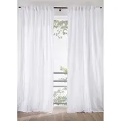 Bonprix Rideau en coton à rayures tissées (1 pce)