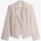 Bonprix Blazer à carreaux écossais