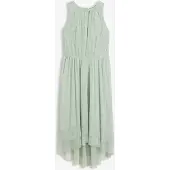 Bonprix Robe en tulle et dentelle à base asymétrique