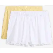 Bonprix Lot de 2 shorts de pyjama en jersey pointelle