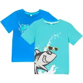 Bonprix Lot de 2 T-shirts 100% coton