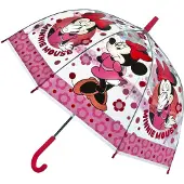 Undercover Filles, Parapluie, Transparenter Regenschirm Minnie Mouse, Pink, Transparent, Rose