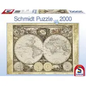 Schmidt 2000 pièces Schmidt Spiele Puzzle Carte du monde historique 58178