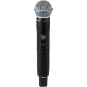 Shure SLXD2+ /B58 G65 micro main avec émetteur sans fil et capsule Beta 58A (470-606 MHz)