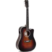 Sigma guitars DTC-1E Sunburst Gloss guitare électro-acoustique folk