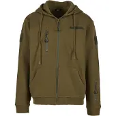 Brandit Sweat-shirt zippé à capuche de - Tactical - Veste - S - M - pour Homme - olive - Taille M
