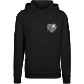 Mister tee Sweat-shirt 'Heart Cage' gris / gris clair / noir