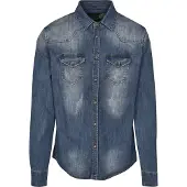 Brandit Chemise 'Riley' bleu denim