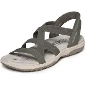 SKECHERS Slip-Ins: Reggae Slim Sandalen Plat - Groen - Maat 37