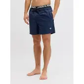 Jack & Jones Shorts de bain 'JPSTMaui' bleu marine / noir / blanc
