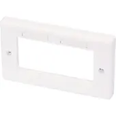 Lindy Modular AV Face Plate System Double Gang Snap In Face Plate - plaque