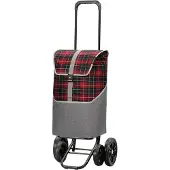 Andersen Cabas 'Gese' gris / rouge foncé