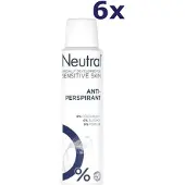 Neutral 6 déodorants anti-transpirants neutres (150 ml)