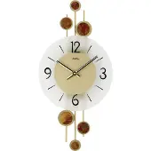 AMS Horloge murale à quartz , mouvement à quartz, 23x47x5cm, 9389