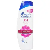 Head & shoulders Hs Smooth Silky Anti-Schuppen Shampooing & Spü lung 400Ml
