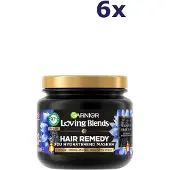 Garnier 6x Loving Blends Magnetic Charcoal Haarmasker 340ml