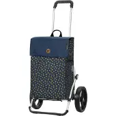 Andersen Shopper Cabas bleu foncé / moutarde